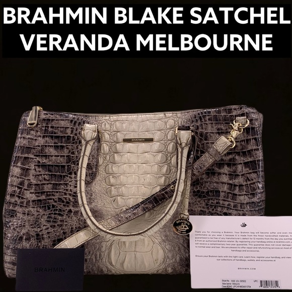 NWT BRAHMIN BLAKE SATCHEL VERANDA MELBOURNE - Picture 12 of 12